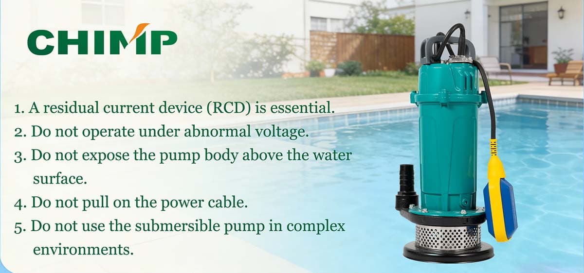 7-الاحتياطات التشغيلية الأساسية للمضخات الغاطسة